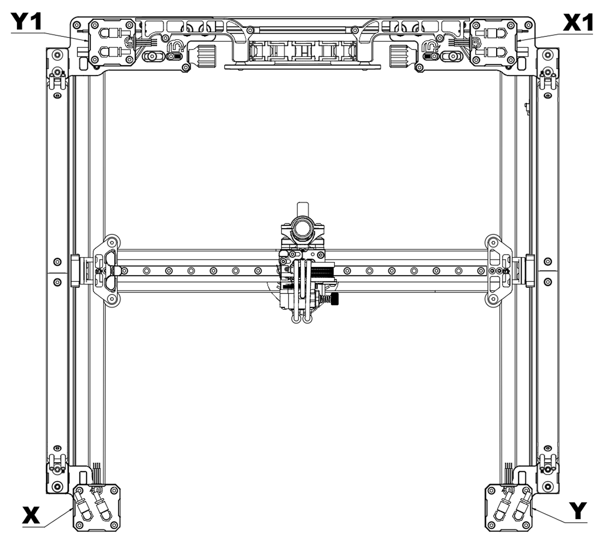 mammoth-3D Gantry Motor Setup